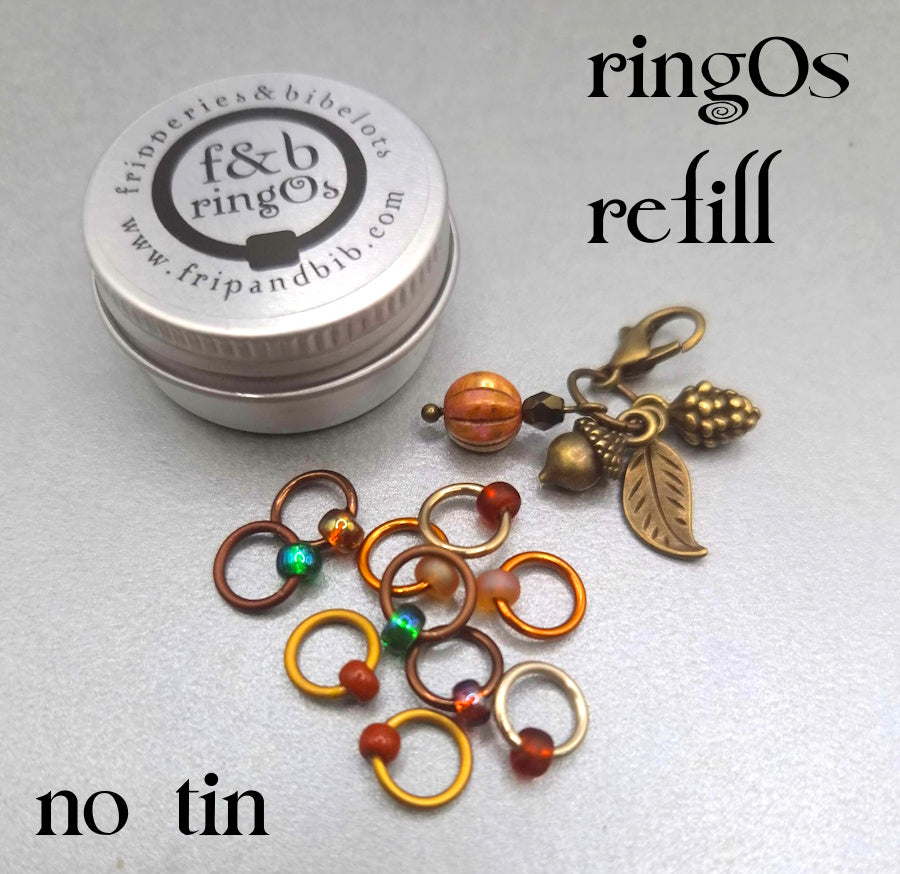 ringOs Amber Days ~ LIMITED EDITION ~ Snag Free Ring Stitch Markers for Knitting