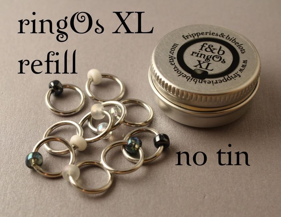 ringOs XL Apparition - Snag-Free Ring Stitch Markers for Knitting