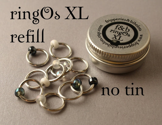 ringOs XL Apparition - Snag-Free Ring Stitch Markers for Knitting