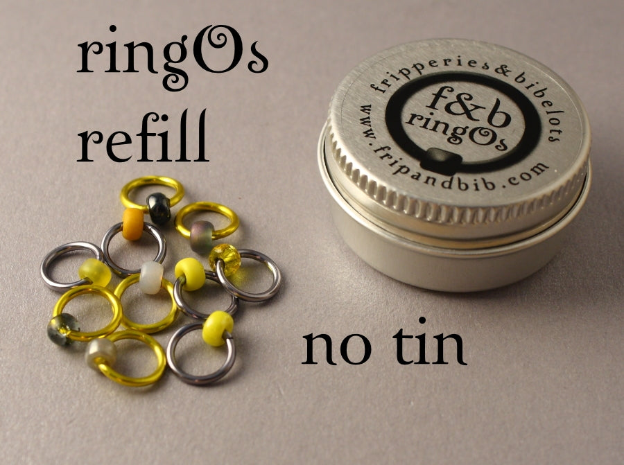 ringOs Grellow ~ Snag Free Ring Stitch Markers for Knitting
