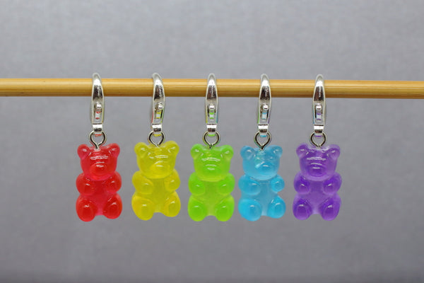 Gummy Bears Stitch Markers for Knitting & Crochet