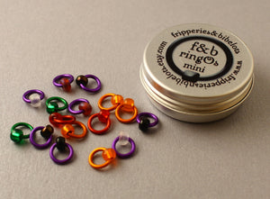 ringOs Mini Purple Velvet - Snag-Free Ring Stitch Markers for Sock Knitting