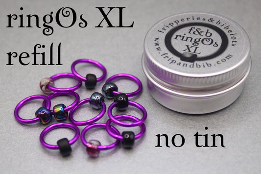 ringOs XL Rock Chick - Snag-Free Ring Stitch Markers for Knitting