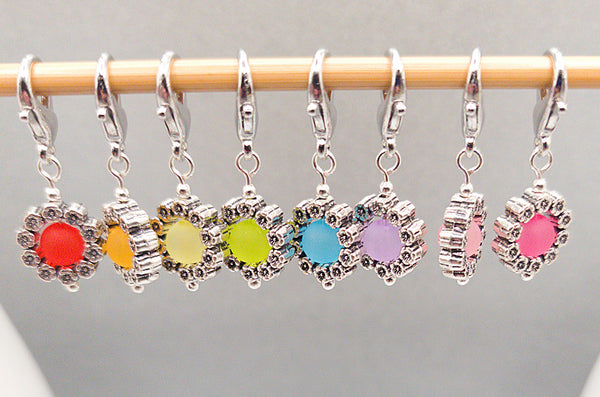 Rosy Posy Stitch Markers for Knitting and Crochet