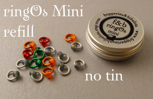 ringOs Mini Stormy Weather - Snag-Free Ring Stitch Markers for Sock Knitting