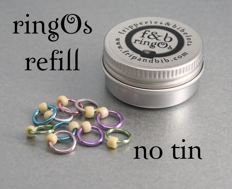 ringOs REFILL ~ Sugared Almonds ~ Snag Free Ring Stitch Markers for Knitting