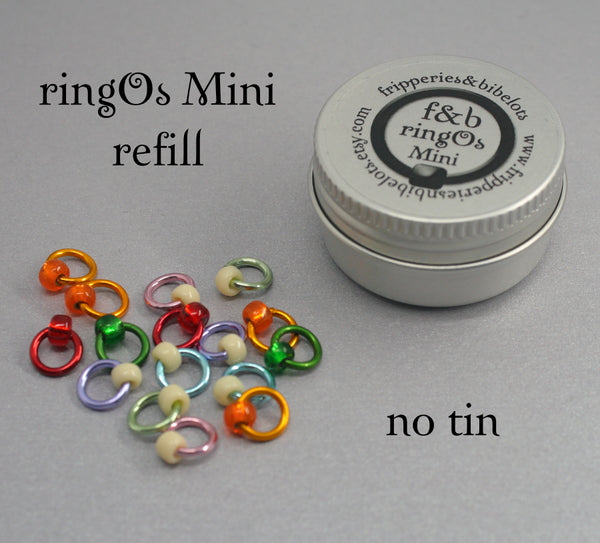 ringOs Mini Sugared Almonds - Snag-Free Ring Stitch Markers for Sock Knitting