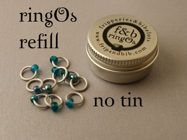 ringOs Tealicious ~ Snag Free Ring Stitch Markers for Knitting