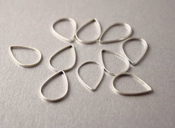 Simple Solid Snag-Free Raindrop Ring Stitch Markers for Knitting