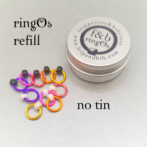 ringOs Tropical Sunset  Stitch Markers for Knitting