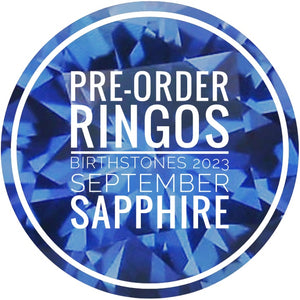 PRE-ORDER ringOs Birthstones  ~  SEPTEMBER ~ SAPPHIRE ~ Snag Free Stitch Markers for Knitting and Crochet