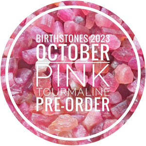 PRE-ORDER ringOs Birthstones  ~  OCTOBER ~ PINK TOURMALINE ~ Snag Free Stitch Markers for Knitting and Crochet