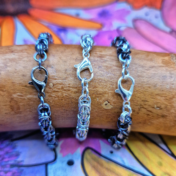 Handmade Byzantine Weave Chainmaille Bracelet