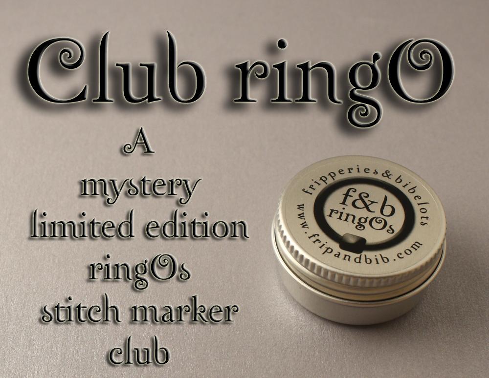 Club ringO v46 ~ Limited Edition Mystery Snag-Free Ring Stitch Marker Club