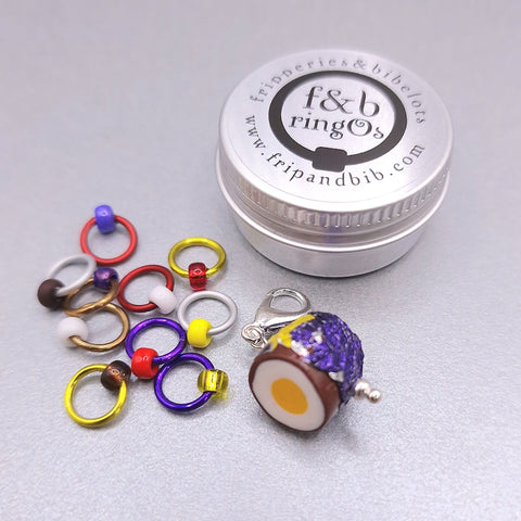 ringOs Creme Egg EASTER LIMITED EDITION ~ Snag Free Ring Stitch Markers for Knitting
