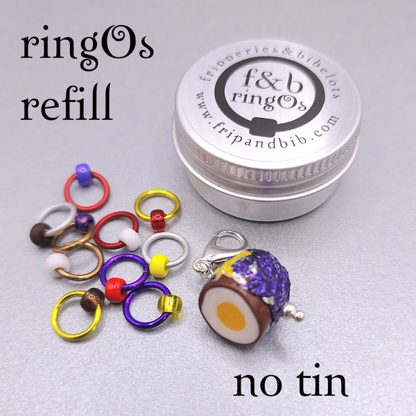 ringOs Creme Egg EASTER LIMITED EDITION ~ Snag Free Ring Stitch Markers for Knitting