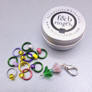 ringOs Crocus SPRING LIMITED EDITION ~ Snag Free Ring Stitch Markers for Knitting
