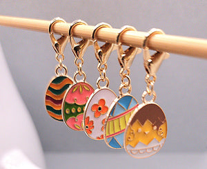 Easter Egg Hunt Stitch Markers for Knitting and Crochet EASTER LIMITED EDITION