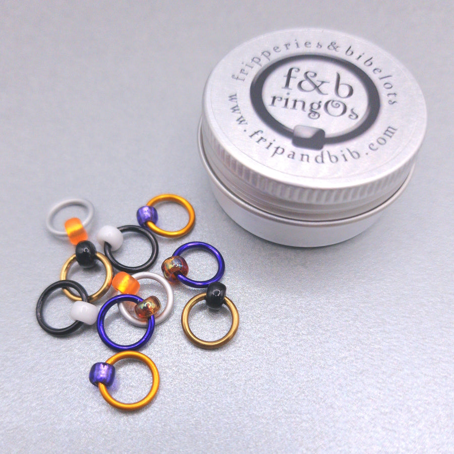 ringOs Mandarin Duck ~ Snag Free Ring Stitch Markers for Knitting