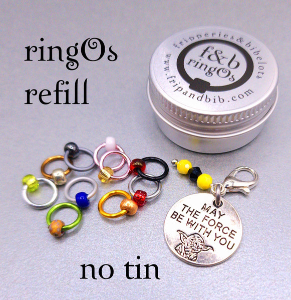 ringOs May the 4th Be With You ~ LIMITED EDITION ~ Snag Free Ring Stitch Markers for Knitting