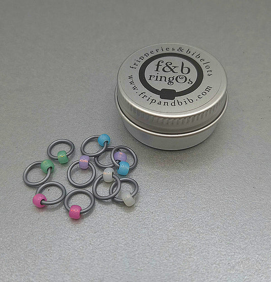 ringOs Opalite ~ Snag Free Ring Stitch Markers for Knitting