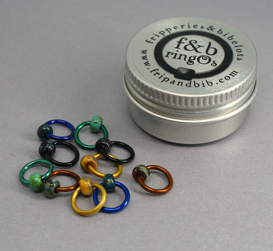 ringOs Patina ~ Snag Free Ring Stitch Markers for Knitting
