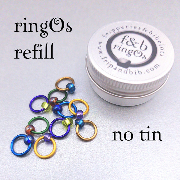 ringOs Peacock ~ Snag Free Ring Stitch Markers for Knitting