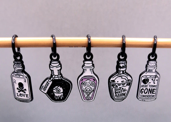 Potions Class Stitch Markers for Knitting and Crochet HALLOWEEN LIMITED EDITION