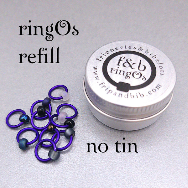 ringOs Purple Velvet ~ Snag Free Ring Stitch Markers for Knitting