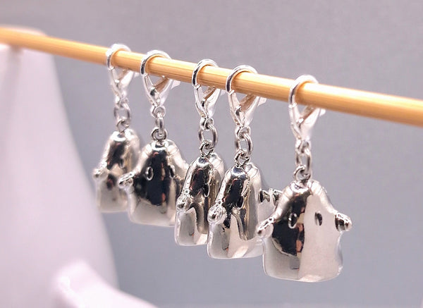 Cute Shiny Boo Stitch Markers for Knitting and Crochet HALLOWEEN LIMITED EDITION