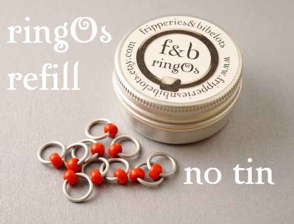 ringOs Snow White ~ Snag Free Ring Stitch Markers for Knitting