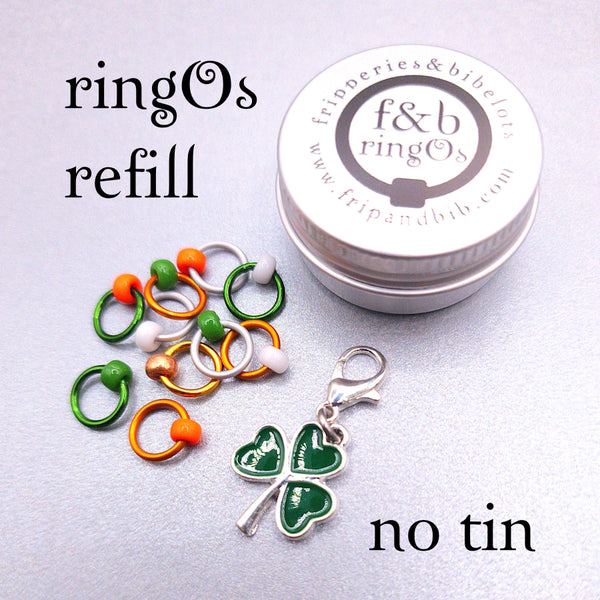 ringOs St Patrick's Day LIMITED EDITION ~ Snag Free Ring Stitch Markers for Knitting