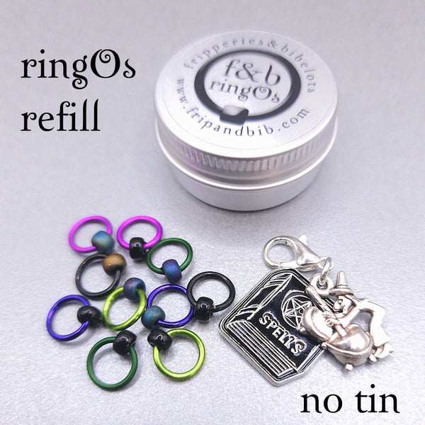 ringOs Witches Brew HALLOWEEN LIMITED EDITION ~ Snag Free Ring Stitch Markers for Knitting