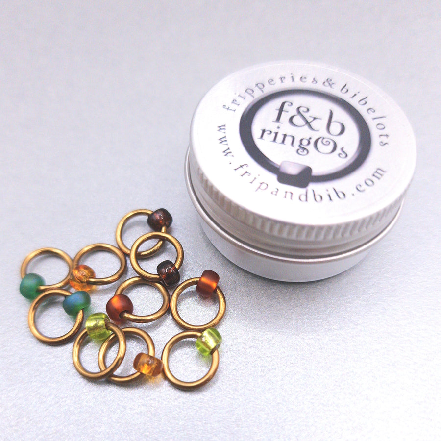 ringOs Woodland ~ Snag Free Ring Stitch Markers for Knitting