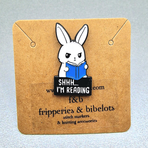 Reading Rabbit Enamel Pin Badge