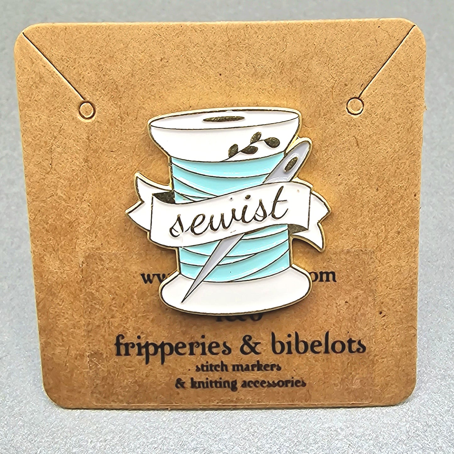 Sewist Cotton Reel Enamel Pin Badge
