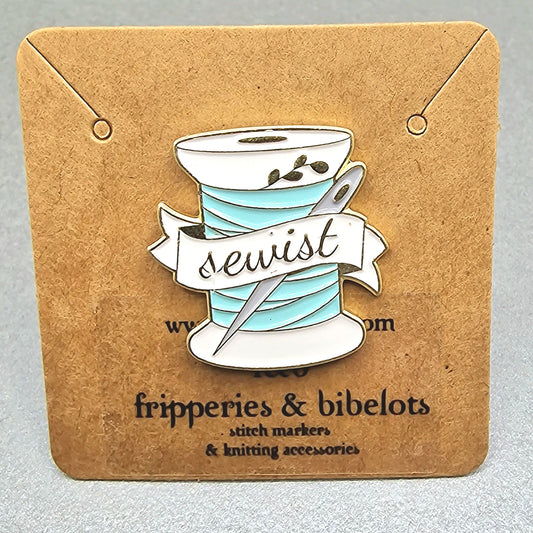 Sewist Cotton Reel Enamel Pin Badge