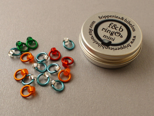 ringOs Mini Breakfast at Tiffany's - Snag-Free Ring Stitch Markers for Sock Knitting
