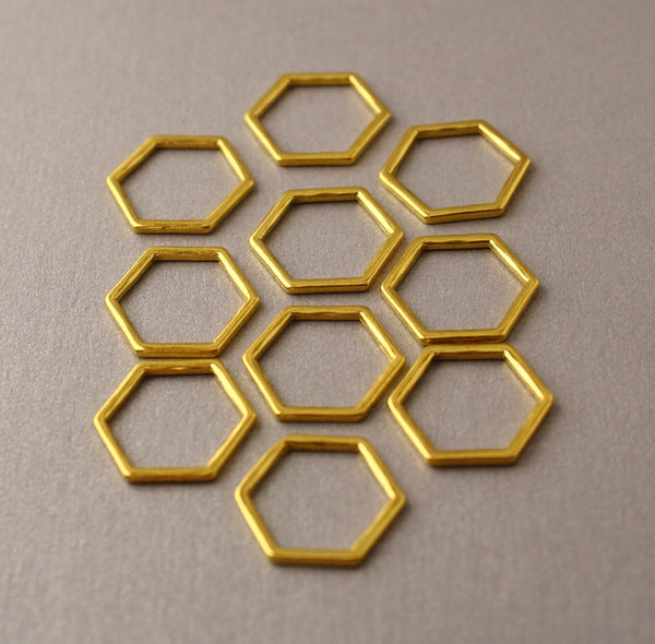 Simple Solid Snag-Free Honeycomb Ring Stitch Markers for Knitting