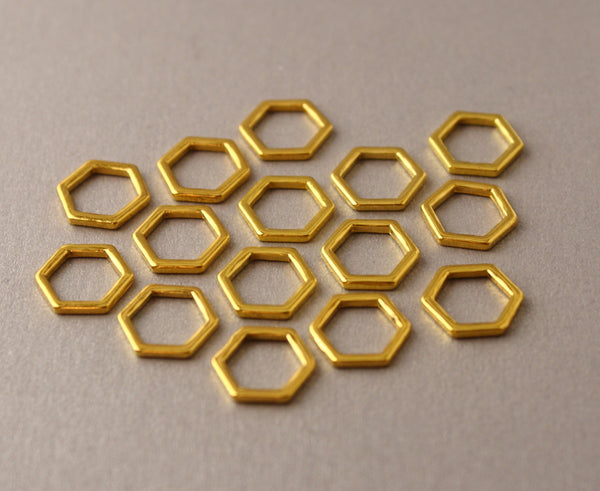 Simple Solid Snag-Free Mini Honeycomb Ring Stitch Markers for Knitting