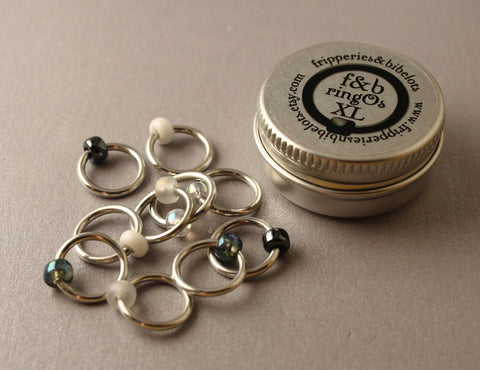 ringOs XL Apparition - Snag-Free Ring Stitch Markers for Knitting
