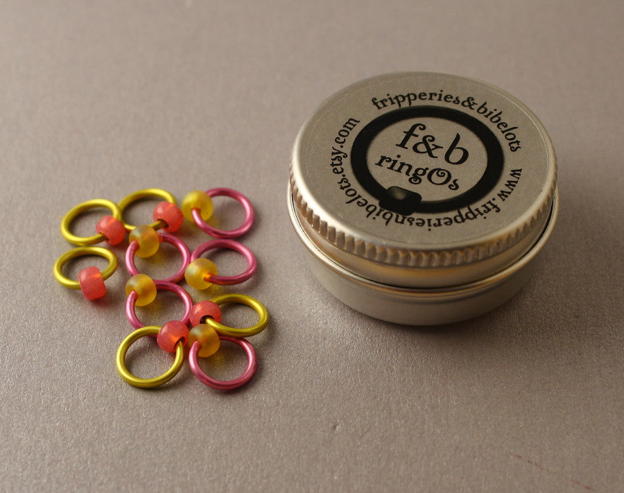 ringOs Battenburg ~ Snag Free Ring Stitch Markers for Knitting