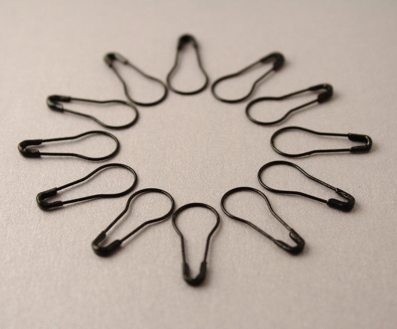 French Bulb Style Safety Pins Stitch & Row Markers ~ Assorted Colours