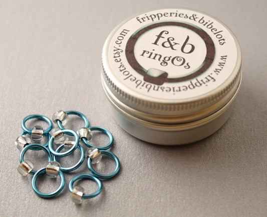 ringOs Breakfast at Tiffany's ~ Snag Free Ring Stitch Markers for Knitting