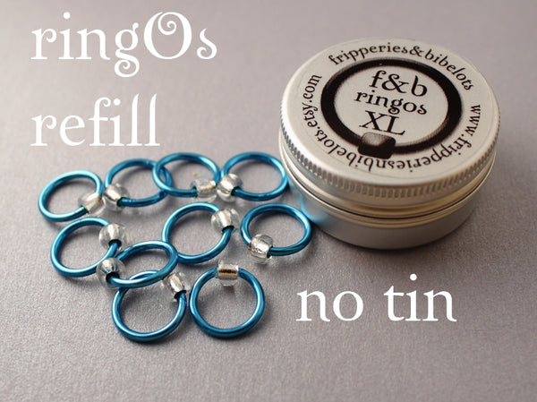 ringOs XL Breakfast at Tiffany's - Snag-Free Ring Stitch Markers for Knitting