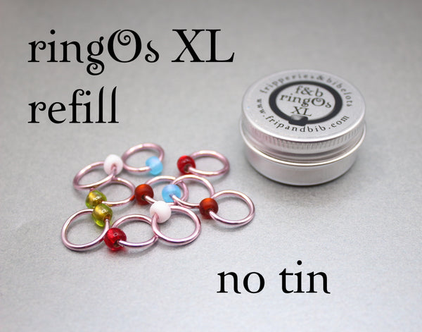ringOs XL Cherry Blossom - Snag-Free Ring Stitch Markers for Knitting