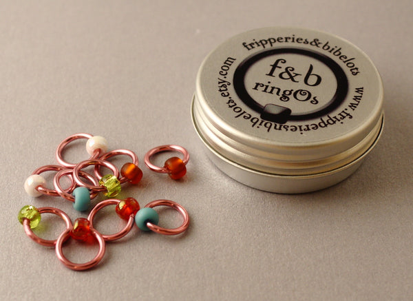 ringOs Cherry Blossom ~ Snag Free Ring Stitch Markers for Knitting