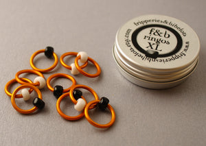 ringOs XL Clown Fish - Snag-Free Ring Stitch Markers for Knitting