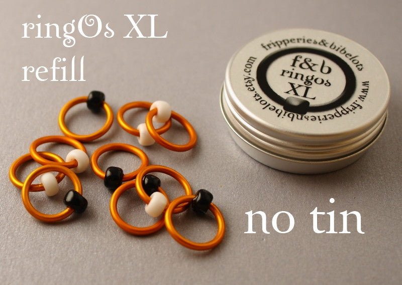 ringOs XL REFILL - Clown Fish - Snag-Free Ring Stitch Markers for Knitting