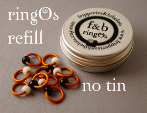 ringOs REFILL ~ Clown Fish ~ Snag Free Ring Stitch Markers for Knitting